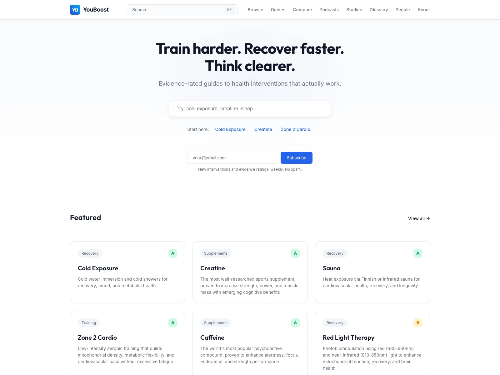 YouBoost - Evidence-Rated Performance Optimization